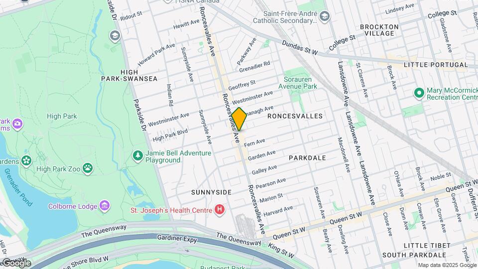 197 Roncesvalles Ave Map and Location Details