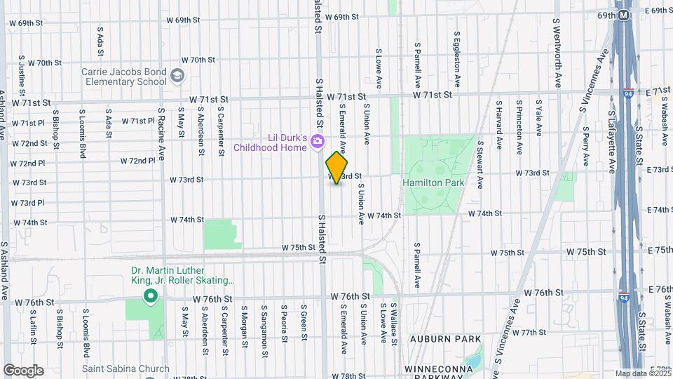 7316 S Emerald Ave, Unit 1 Map and Location Details