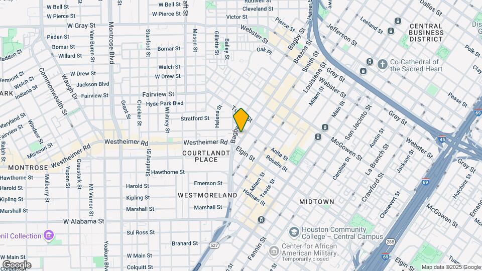 3012 Brazos St Map and Location Details