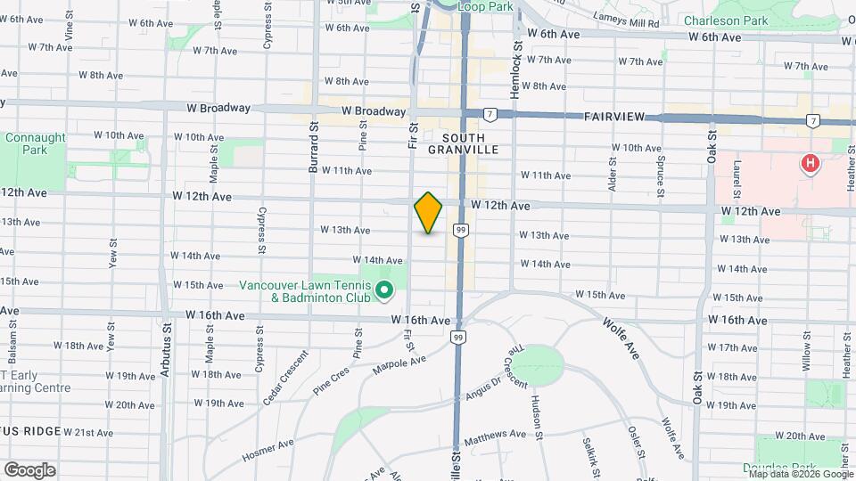 1560 W 13th Ave Map and Location Details