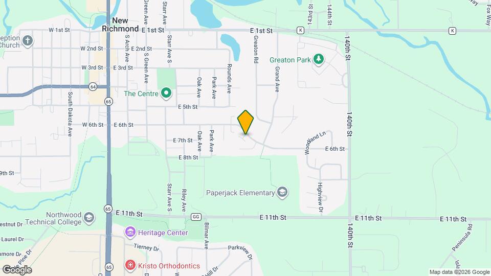 880 E 6th St Map and Location Details