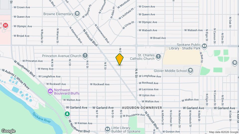 3104 W Heroy Ave Mapa y Detalles de la Ubicación