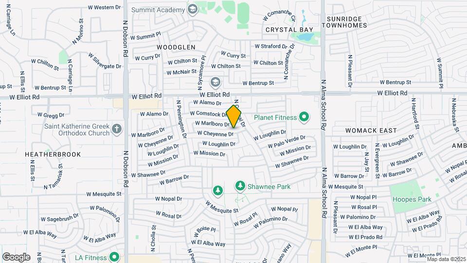 1502 W Cheyenne Dr Mapa y Detalles de la Ubicación