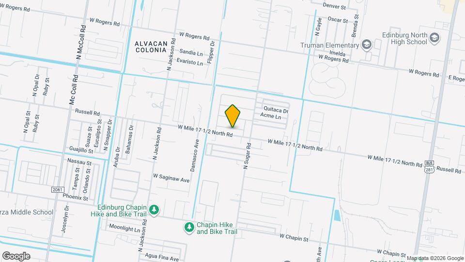 1702 W Broome St Map and Location Details