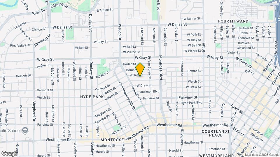 1222 Welch St Mapa y Detalles de la Ubicación