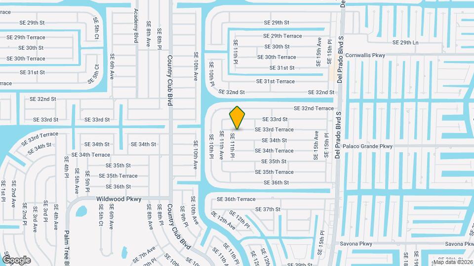 1120 SE 33rd Terrace Map and Location Details