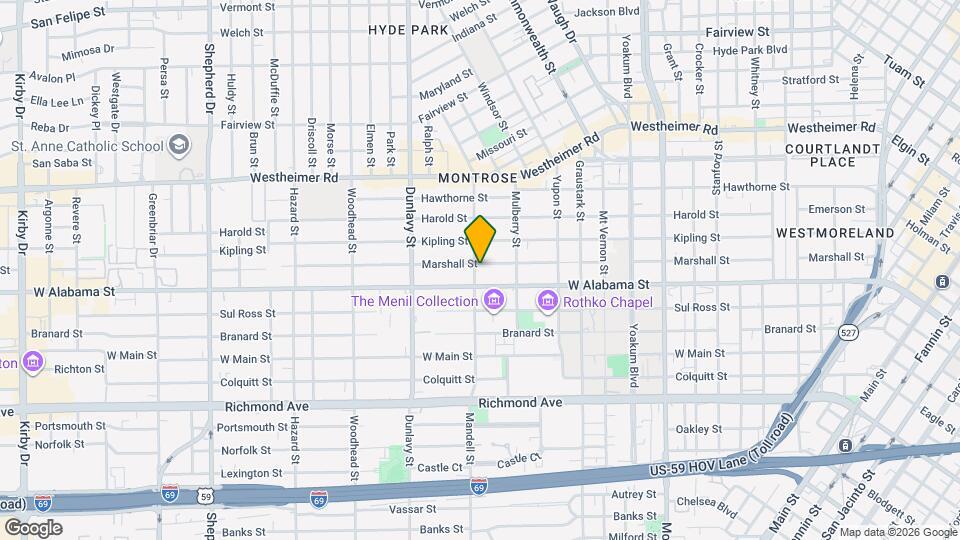 3705 Mandell St Map and Location Details