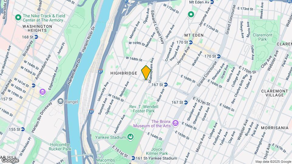 1172 Anderson Ave Mapa y Detalles de la Ubicación