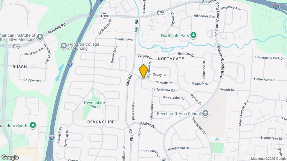 6406 Dalewood Rd Map and Location Details