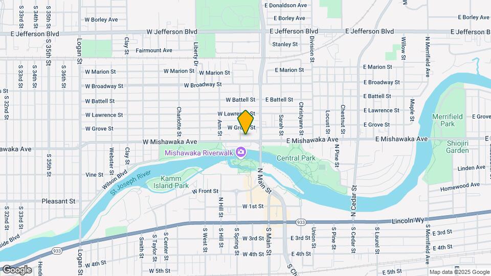 126-130 W Mishawaka Ave Map and Location Details