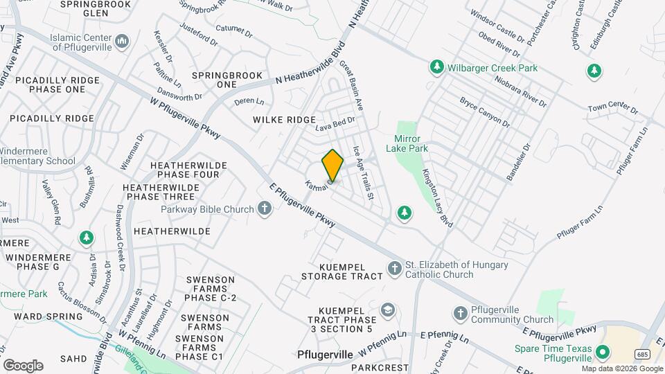 401 Katmai Cir Mapa y Detalles de la Ubicación