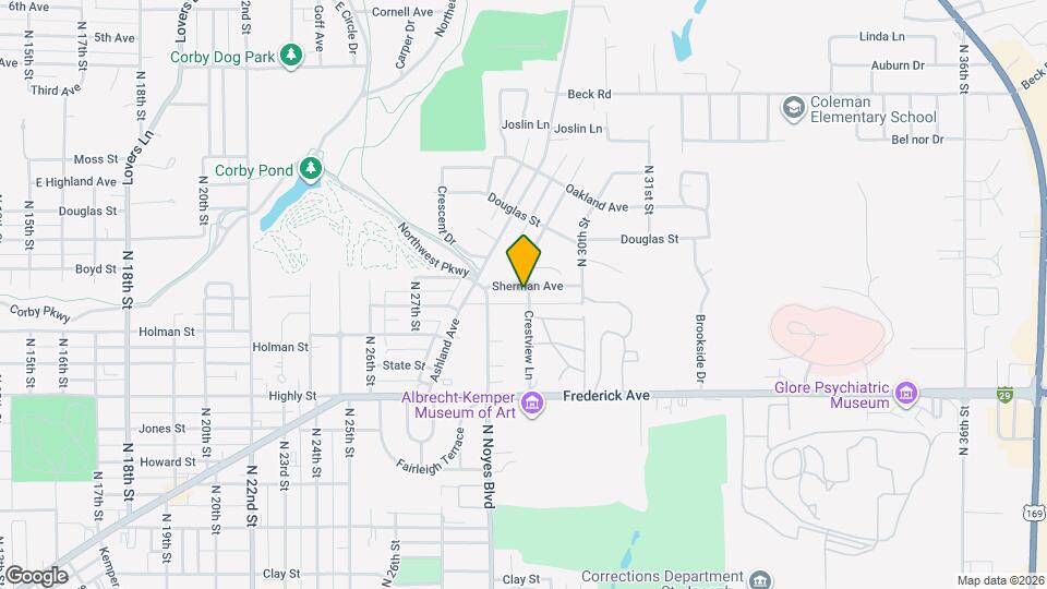 2816 Sherman Ave Mapa y Detalles de la Ubicación