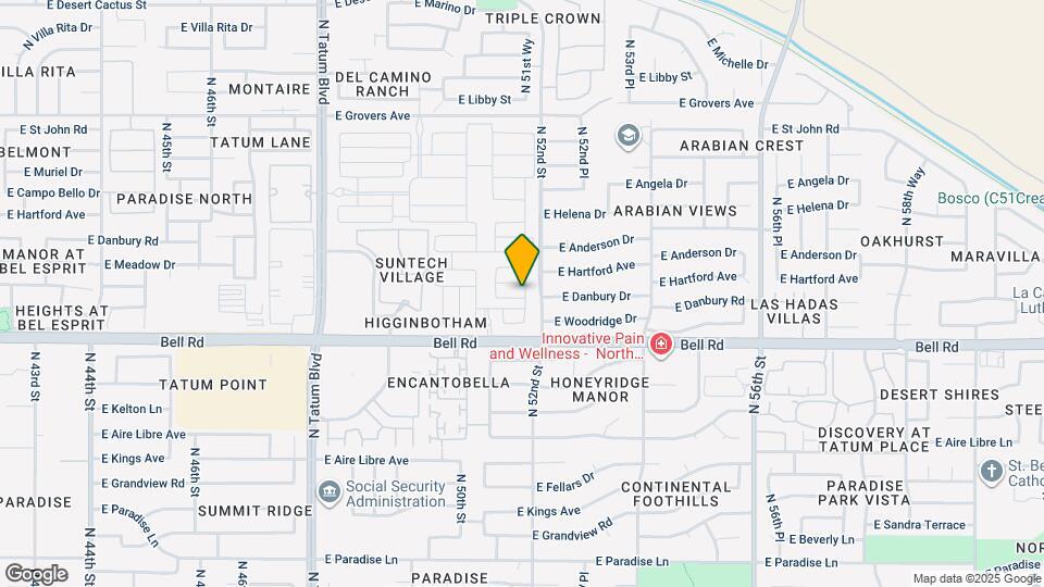 5128 E Coolbrook Ave Map and Location Details