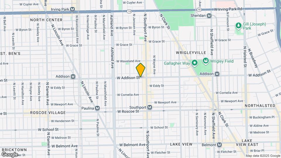 1423 W Addison St Map and Location Details