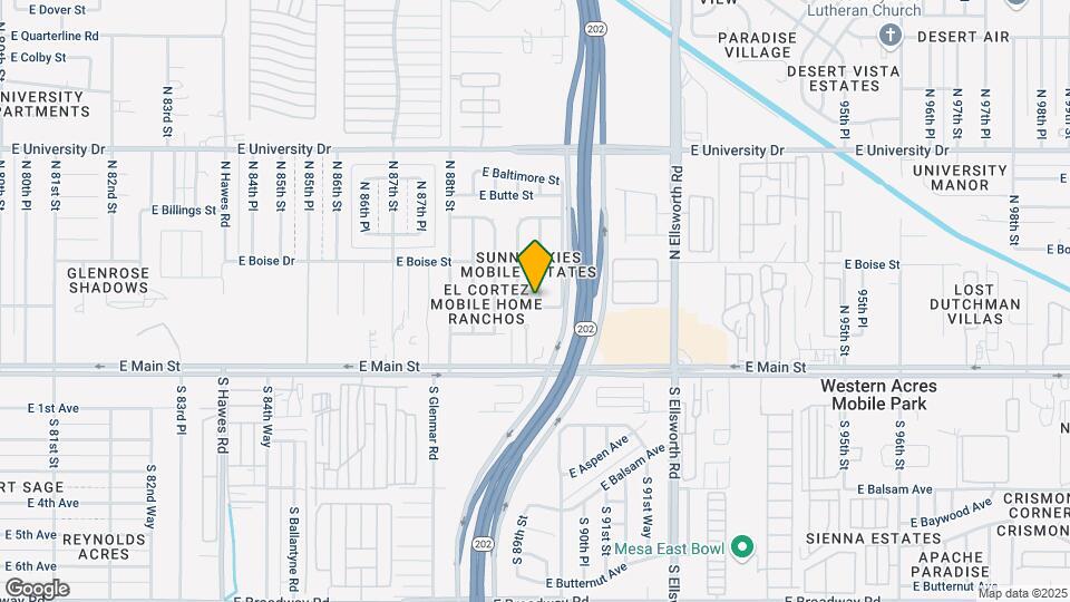 8922 E Albany St Map and Location Details