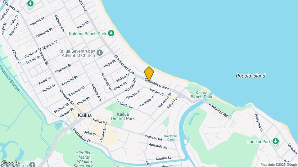 63 S Kalaheo Ave Map and Location Details