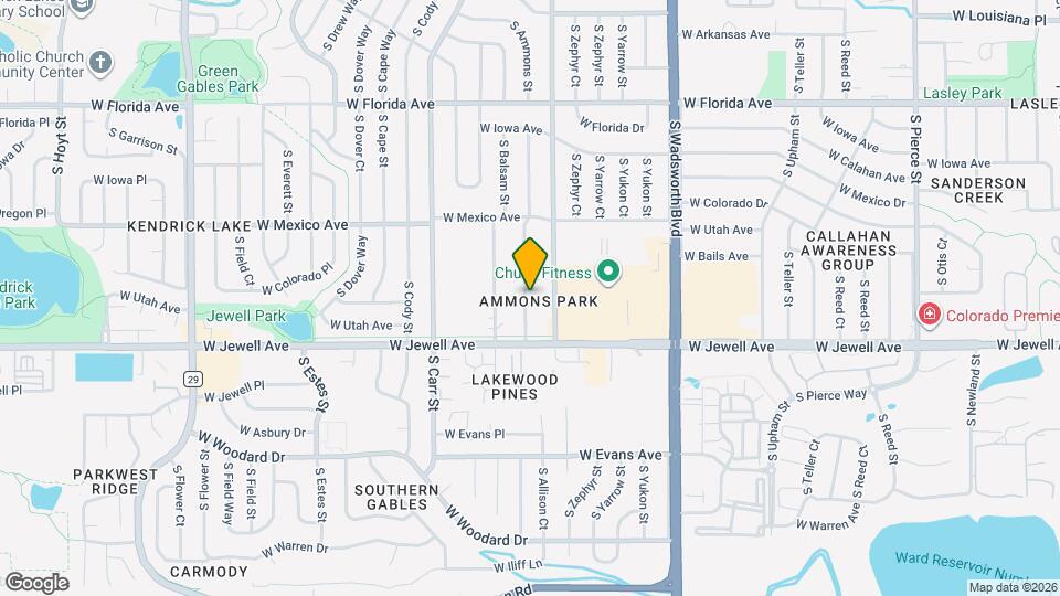 1828 S Ammons St, Unit C Map and Location Details