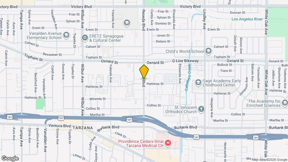 Reseda Apartments Map and Location Details