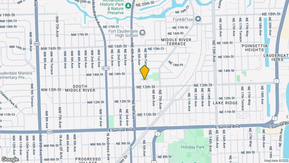 1315 NE 5th Terrace Map and Location Details