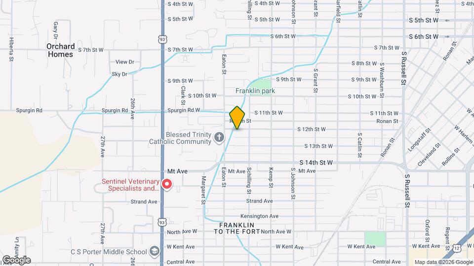 2209 S 12th St W Map and Location Details