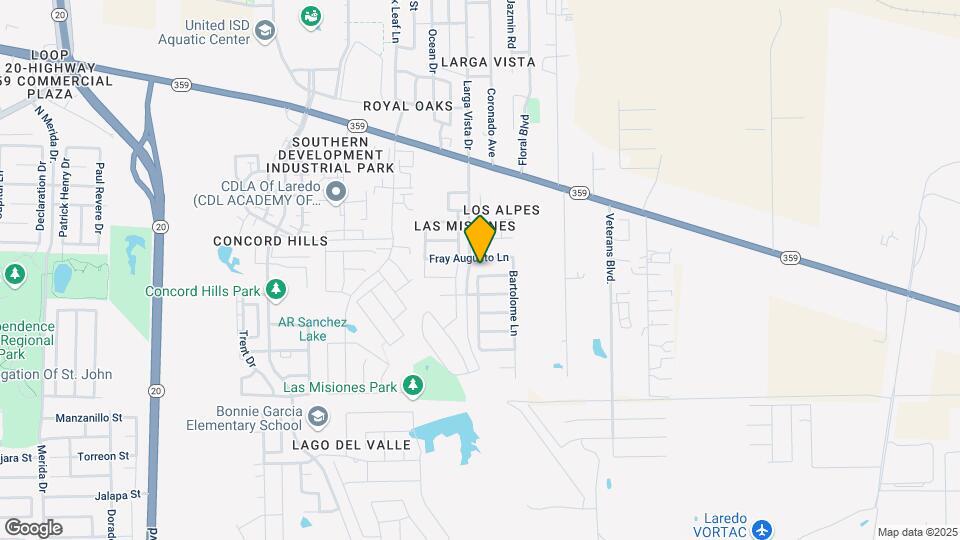 6104 Monaguillo Dr Map and Location Details