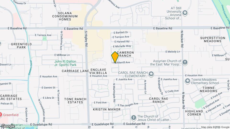 3449 E Merrill Ave Mapa y Detalles de la Ubicación