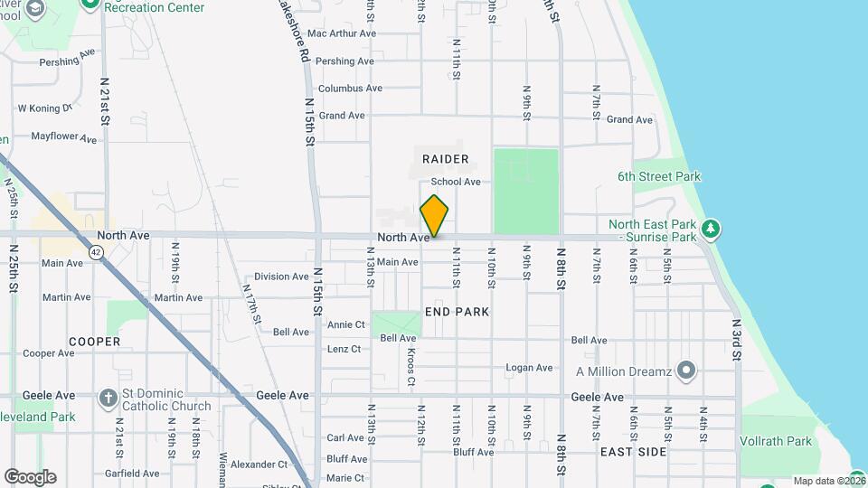 1123 North Ave Map and Location Details