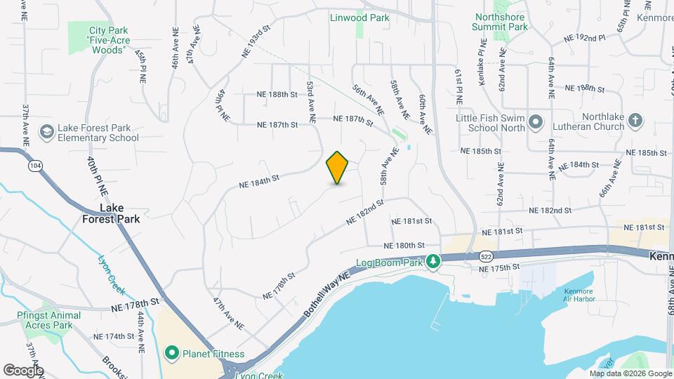 5509 NE 180th St Map and Location Details