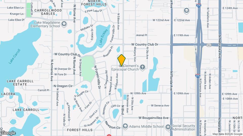 10934 N Blvd Map and Location Details