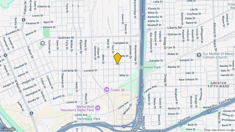 1905 Stevens St Map and Location Details