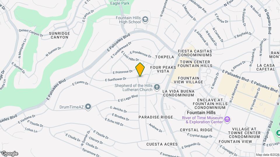 16019 E Sunflower Dr Mapa y Detalles de la Ubicación