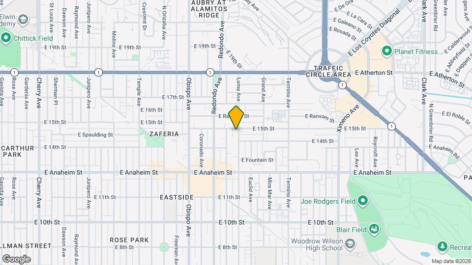 1457 Loma Ave Mapa y Detalles de la Ubicación