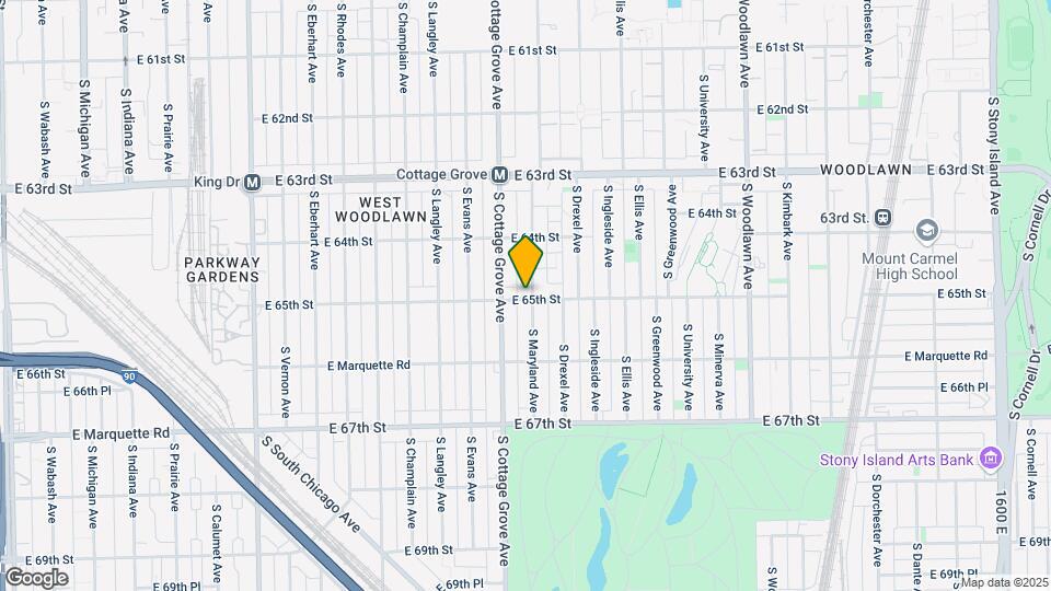 6456 S Maryland Ave Map and Location Details
