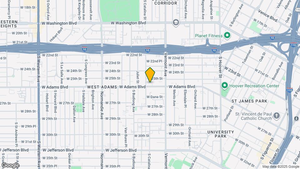 1475 W Adams Blvd Map and Location Details