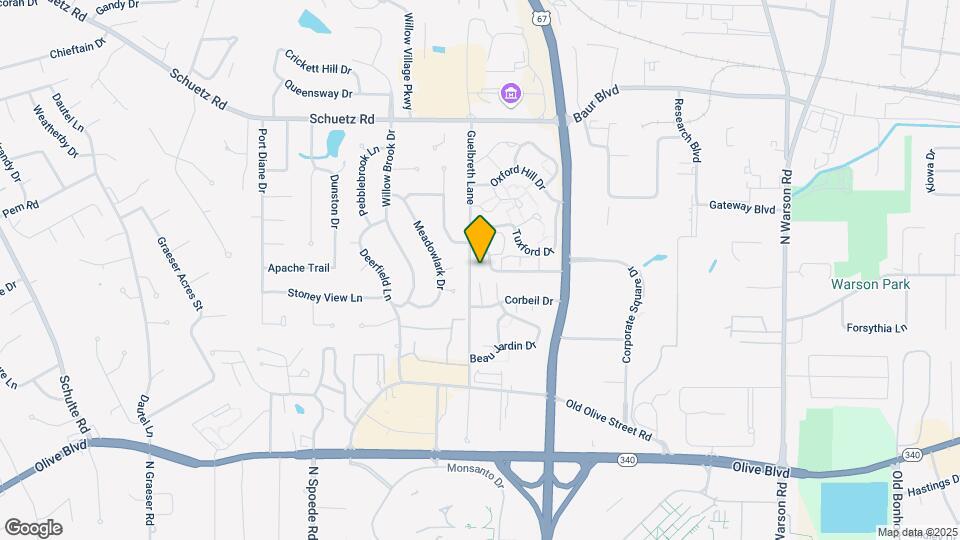 10368 Forest Brook Ln Map and Location Details
