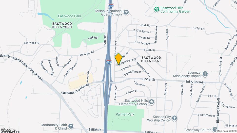 7405 E 49th Terrace Map and Location Details