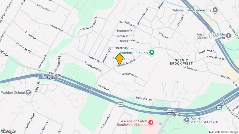 7621 Scenic Brook Dr Mapa y Detalles de la Ubicación