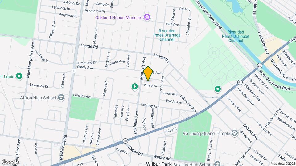 5339 Vine Ave Map and Location Details