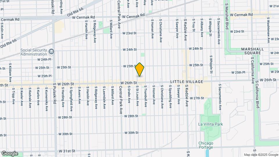 2543 S St Louis Ave-Unit -1R Map and Location Details