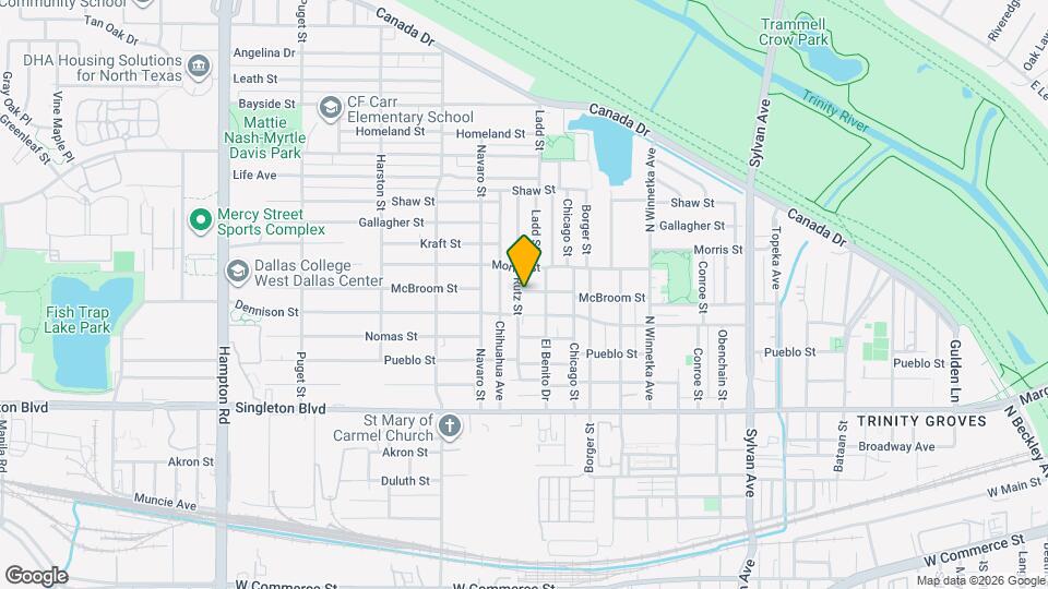 1520 McBroom St Map and Location Details