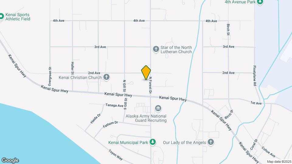 107 N Forest Dr, Unit A Map and Location Details