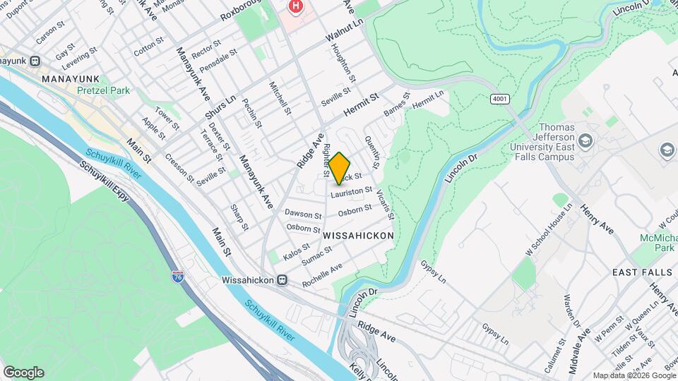 207 Lauriston St Map and Location Details