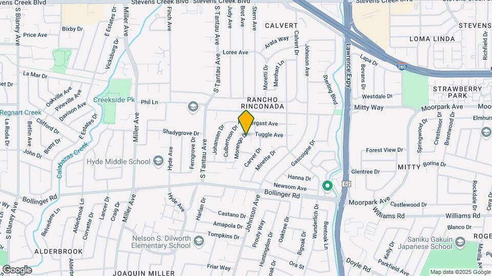 10610 Morengo Dr Map and Location Details