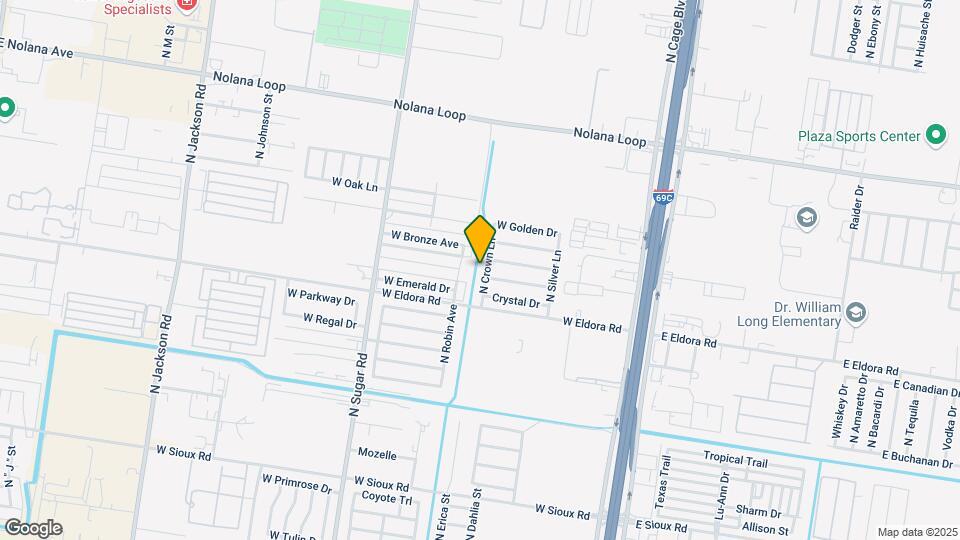 3803 N Crown Ln Map and Location Details