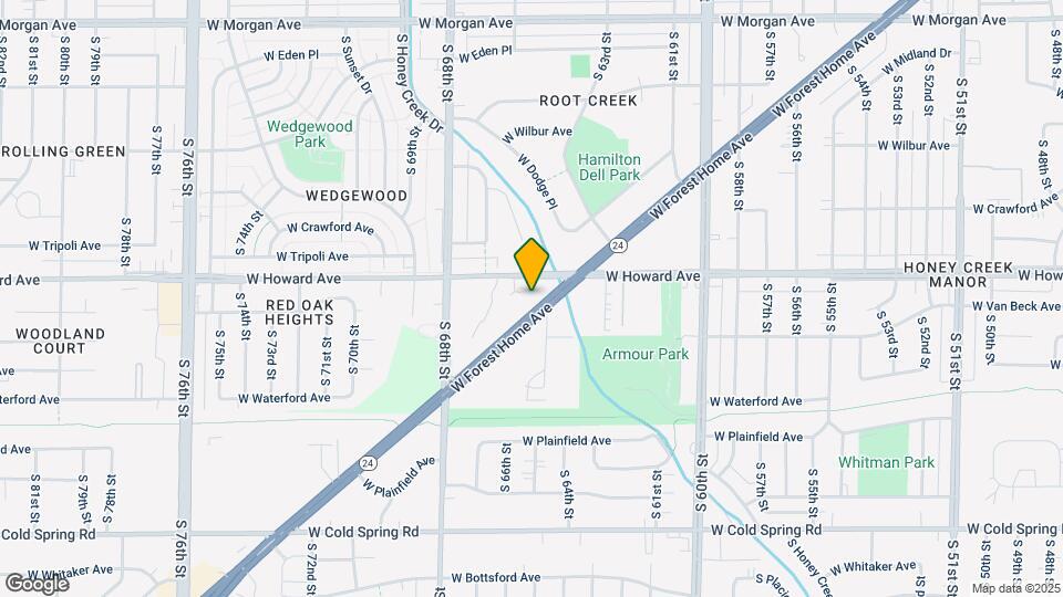 6510 W Forest Home Ave Map and Location Details