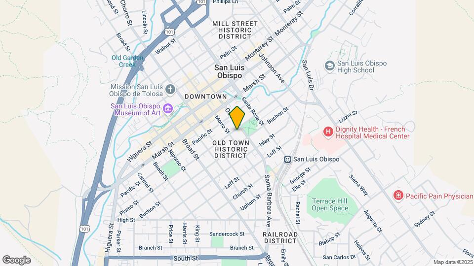 977 Pismo St-Unit -977 #B Map and Location Details