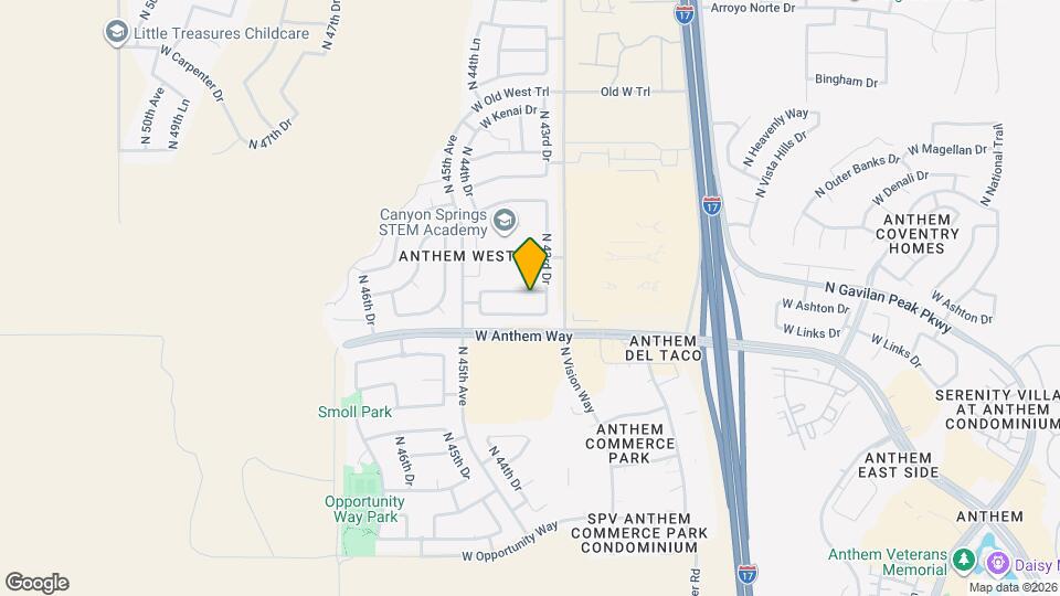 4325 W Powell Dr Map and Location Details