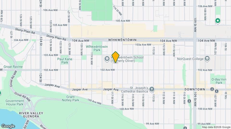10225-117 117 St NW Map and Location Details