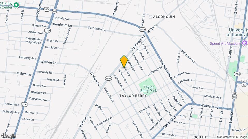 1438 Lillian Ave Map and Location Details