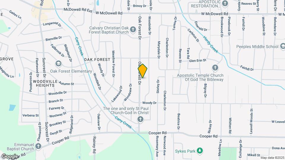 3084 Oak Forest Dr Map and Location Details